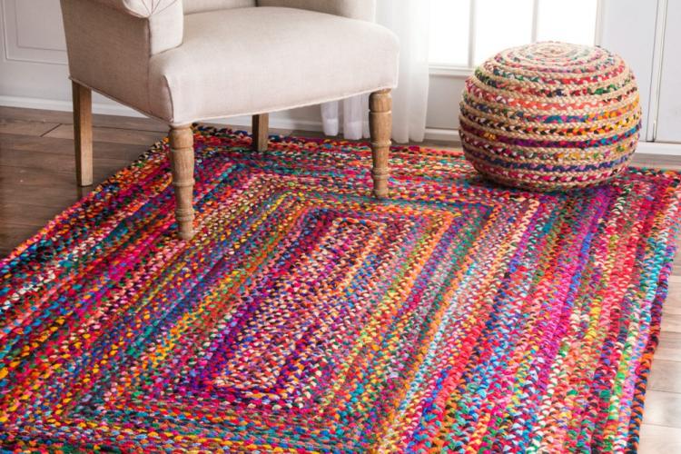 Ковер в стиле пэчворк - Декор комнаты своими руками