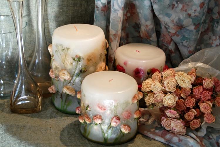 Свечи своими руками - Декор комнаты своими руками
