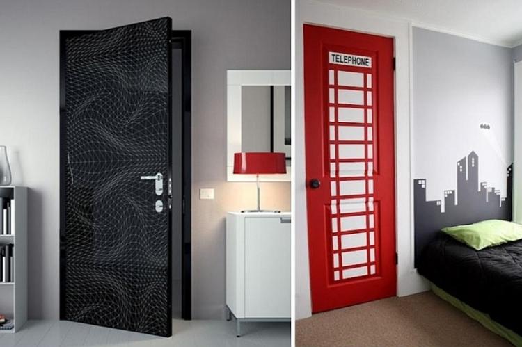 Декор старой двери своими руками - фото