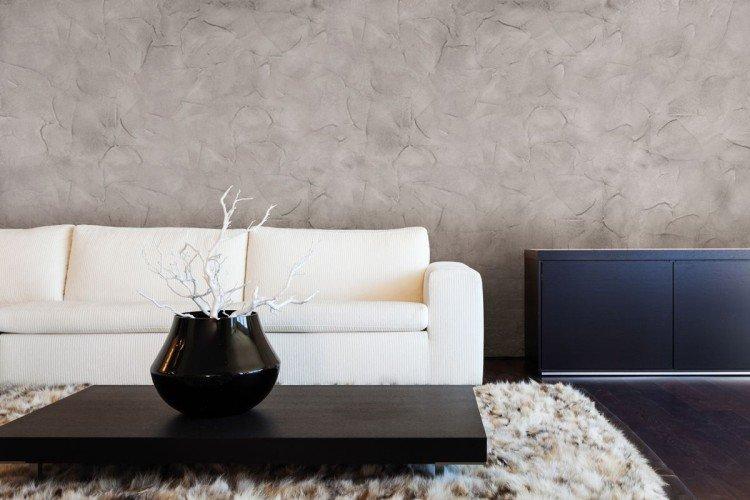 Декоративная штукатурка в интерьере - фото