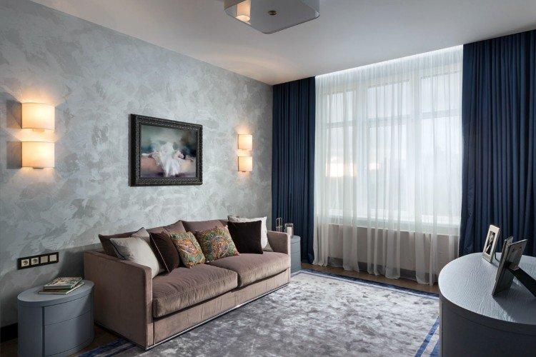 Декоративная штукатурка в интерьере - фото