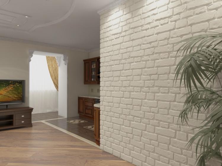 Декоративный камень в интерьере - фото