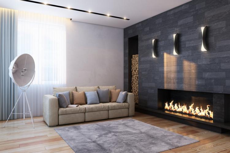 Декоративный камень в интерьере - фото