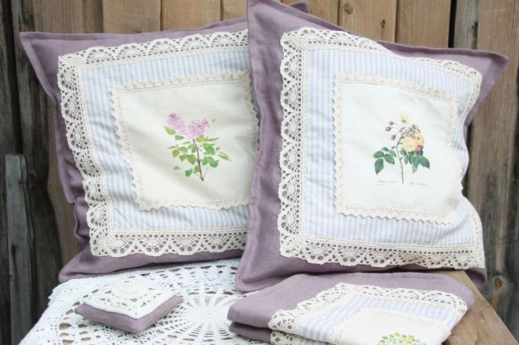 Изящный прованс - Декоративные подушки своими руками
