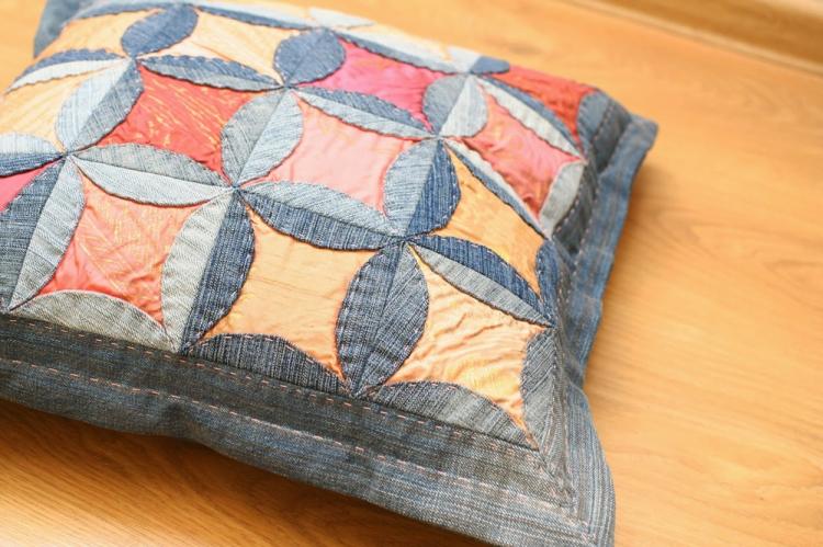 Джинсовые подушки - Выкройки и идеи для декоративных подушек своими руками