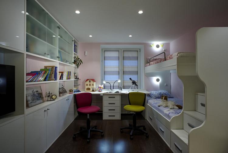 Искусственное освещение - Дизайн детской для разнополых детей