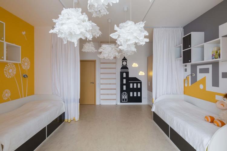 Контрасты - Цветовые решения детской комнаты для разнополых детей