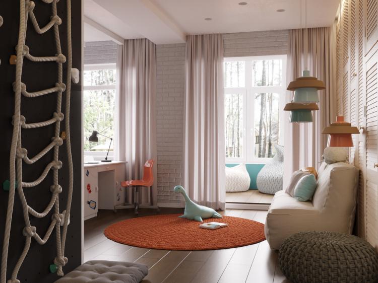 Детская комната для братьев-близнецов - дизайн интерьера