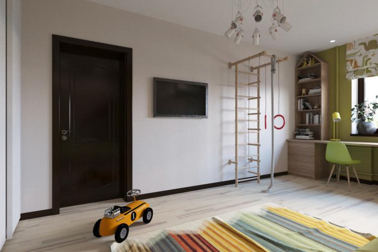 Детская комната для двух мальчиков - дизайн интерьера