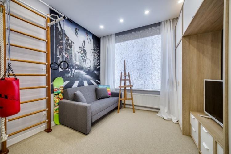 Обустройство спортивного уголка - Дизайн детской комнаты для мальчика