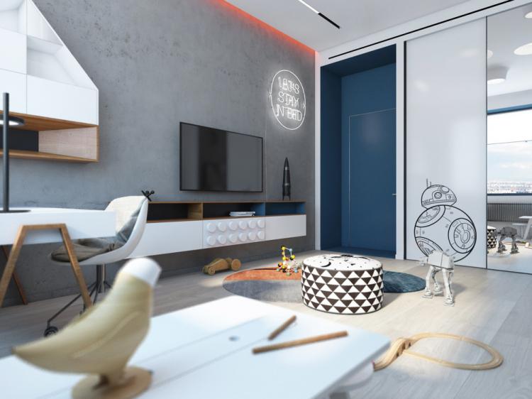 Детская комната «Гравитация» - дизайн интерьера