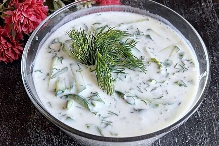 Холодный суп на кефире - рецепты