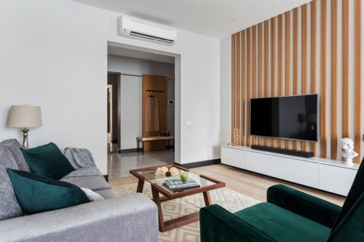 Гостиная 15 кв.м. в современном стиле - Дизайн интерьера