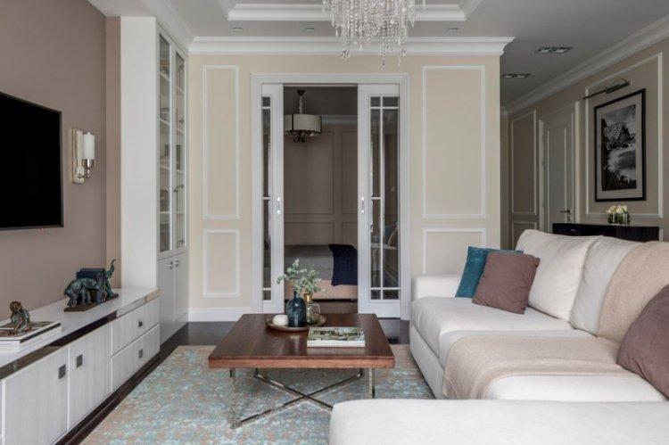 Гостиная 15 кв.м. в классическом стиле - Дизайн интерьера