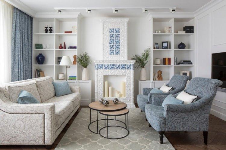 Гостиная 15 кв.м. - дизайн интерьера фото