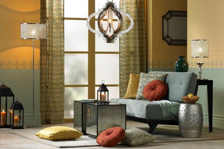 Гостиная 16 кв.м. в марокканском стиле - Дизайн интерьера