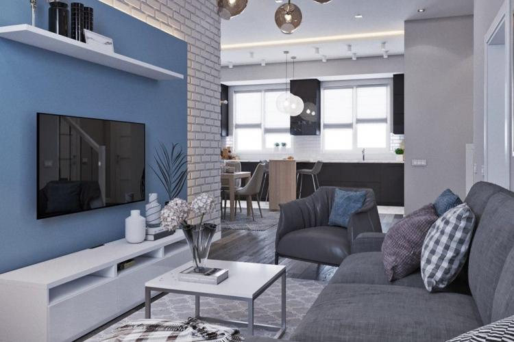 Дизайн гостиной 17 кв.м. - фото реальных интерьеров