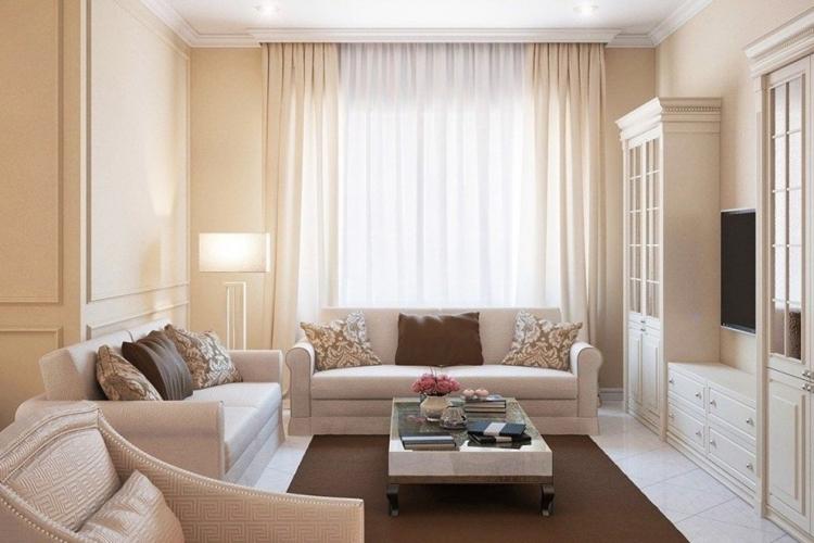 Дизайн гостиной 17 кв.м. - фото реальных интерьеров