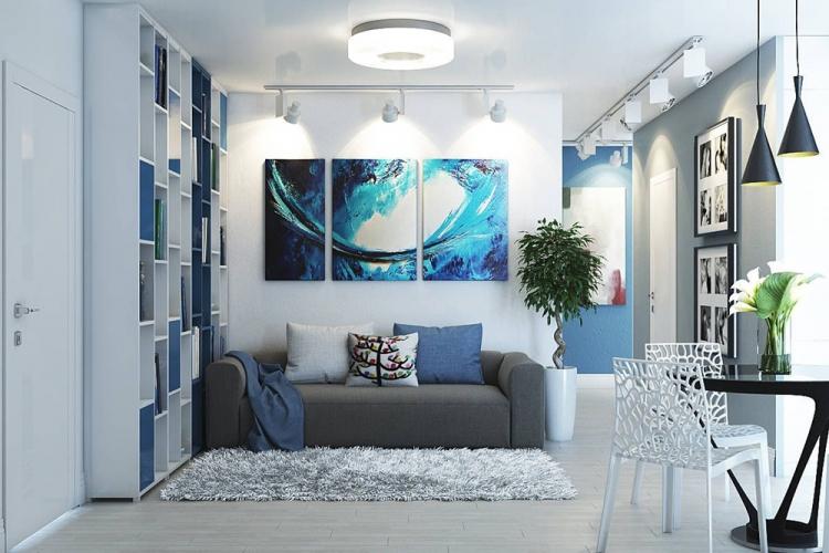 Дизайн гостиной 17 кв.м. - фото реальных интерьеров