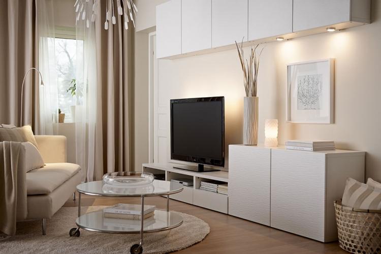 Бежевая гостиная 18 кв.м. - Дизайн интерьера