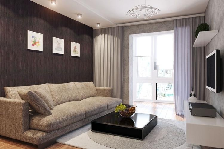 Дизайн гостиной 18 кв.м. - фото реальных интерьеров