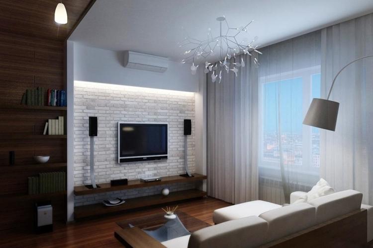 Дизайн гостиной 18 кв.м. - фото реальных интерьеров