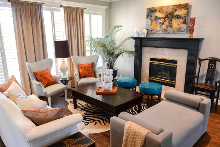 Дизайн гостиной 18 кв.м. - фото реальных интерьеров