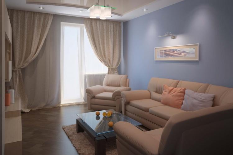 Дизайн гостиной 18 кв.м. - фото реальных интерьеров