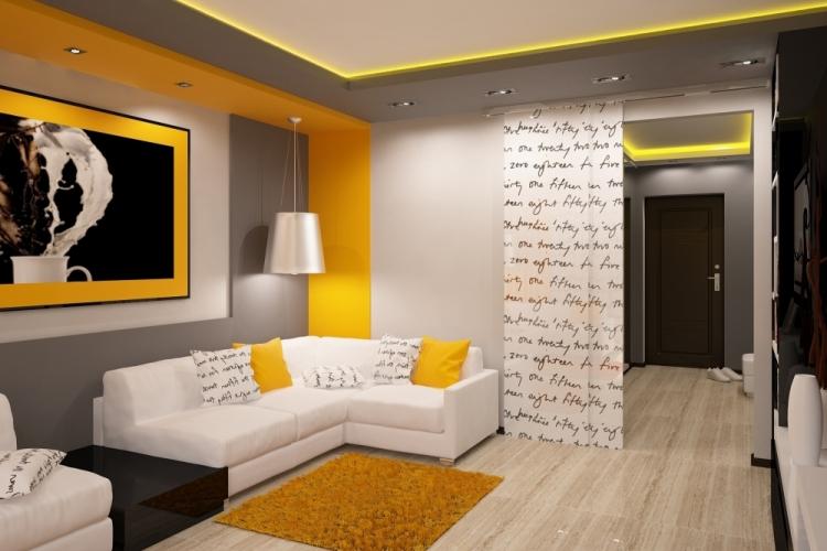 Дизайн гостиной 18 кв.м. - фото реальных интерьеров