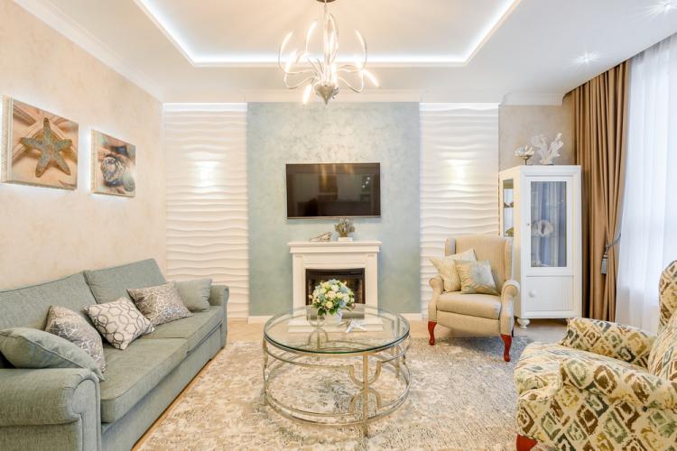 Гостиная в морском стиле