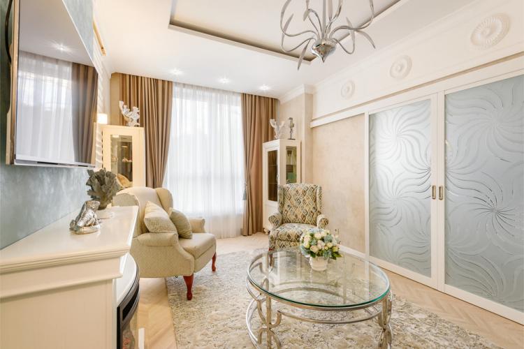 Дизайн гостиной в морском стиле