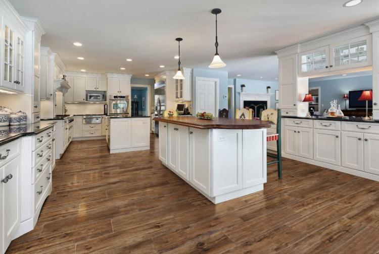 Отделка пола - Дизайн интерьера кухни