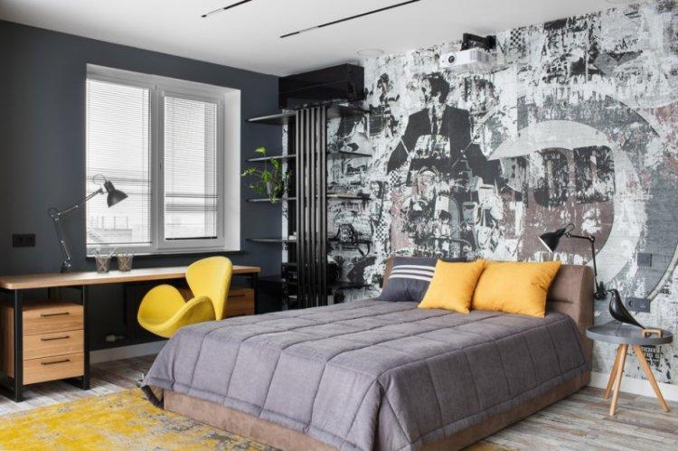 Детская комната в стиле контемпорари - дизайн интерьера фото