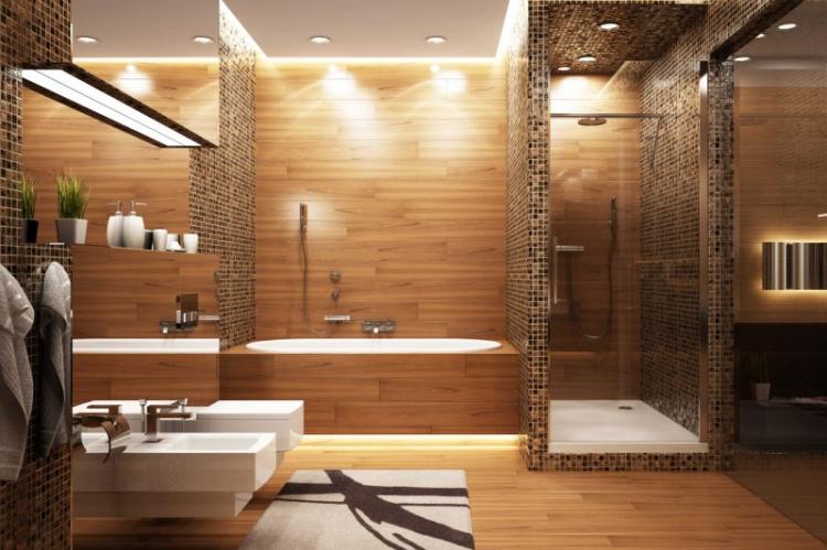 Дизайн интерьера ванной комнаты - фото