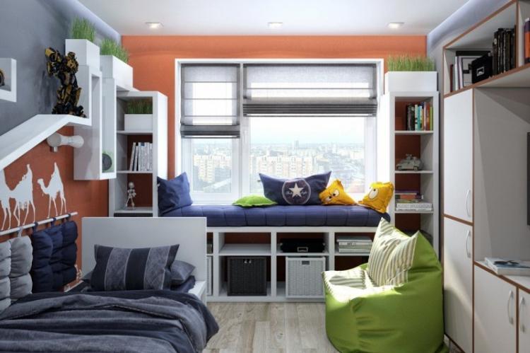 Комната для мальчика-подростка - дизайн интерьера фото