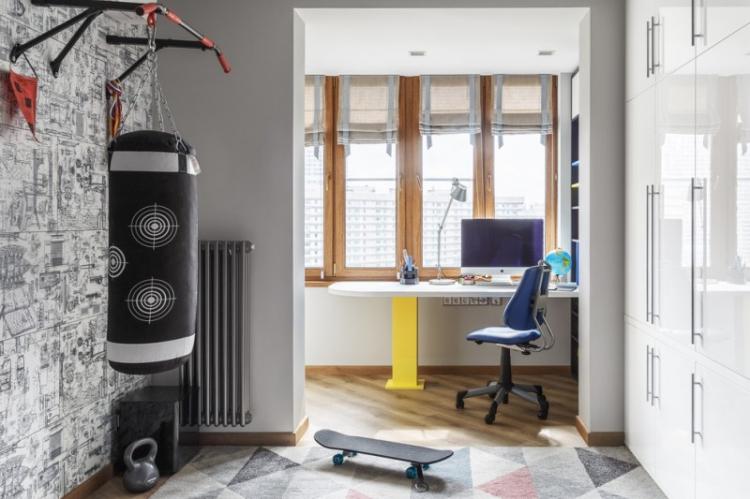 Комната для мальчика-подростка - дизайн интерьера фото