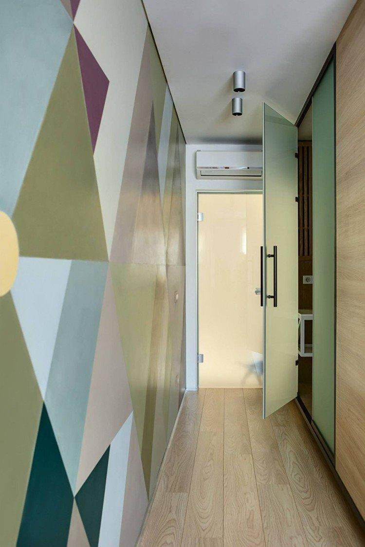 Современный коридор в квартире 2020 - дизайн фото