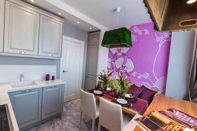 Отделка стен - Дизайн кухни 10 кв.м.