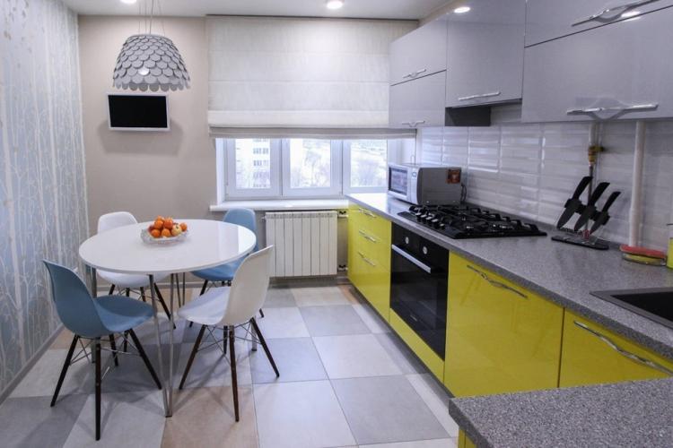 Дизайн кухни 11 кв.м. - фото реальных интерьеров