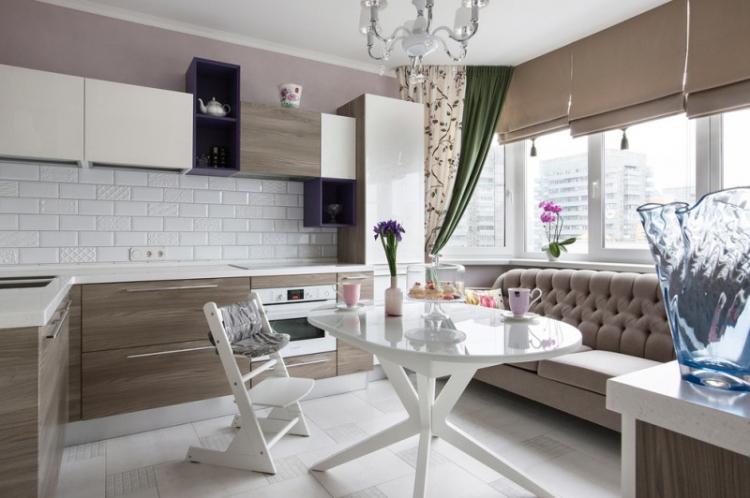 Дизайн кухни 13 кв.м. - фото реальных интерьеров