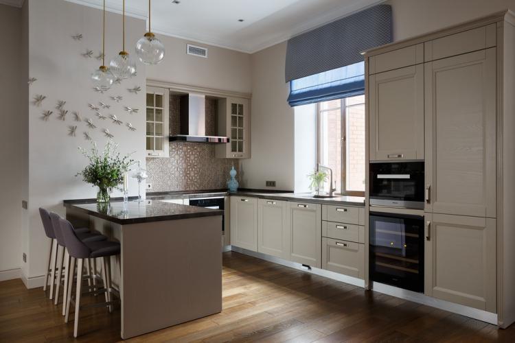 Дизайн кухни 13 кв.м. - фото реальных интерьеров