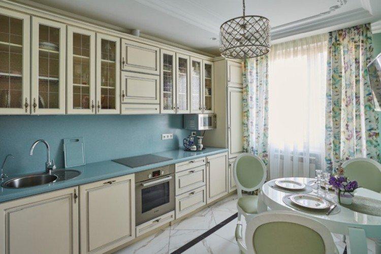 Текстиль - Дизайн кухни 14 кв.м.