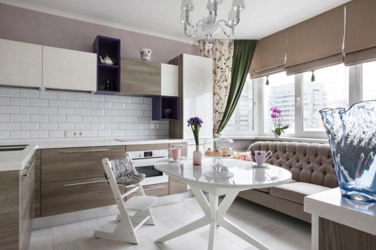 Кухня 14 кв.м - дизайн интерьера фото