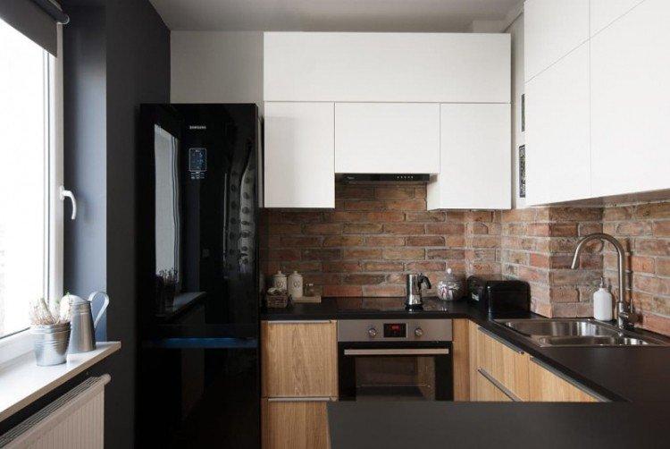 Кухня 2 на 3 в стиле лофт - Дизайн интерьера