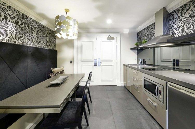 Серая кухня 20 кв.м. - Дизайн интерьера