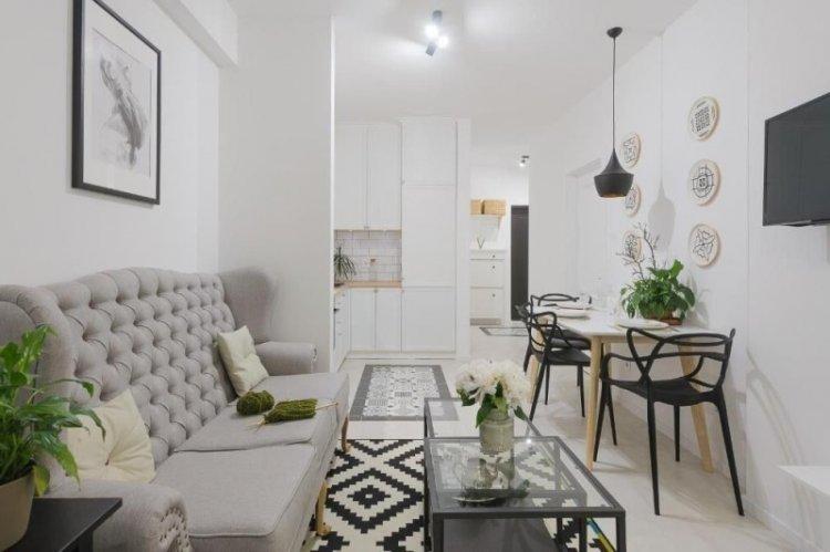 Кухня-гостиная 20 кв.м. - Дизайн интерьера фото