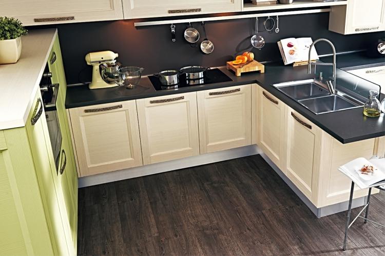 Отделка пола - Дизайн кухни в хрущевке