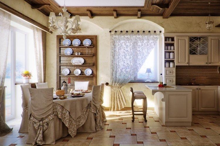 Кухня в стиле кантри - Дизайн интерьера фото