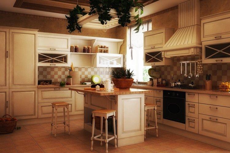 Кухня в стиле кантри - Дизайн интерьера фото