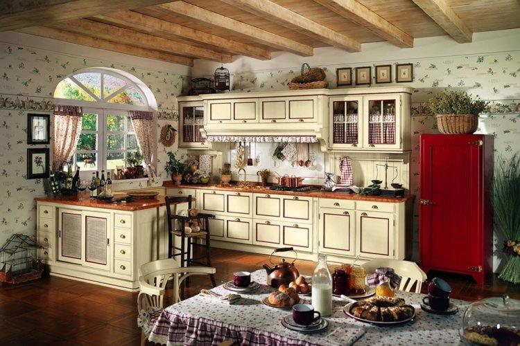 Кухня в стиле кантри - Дизайн интерьера фото